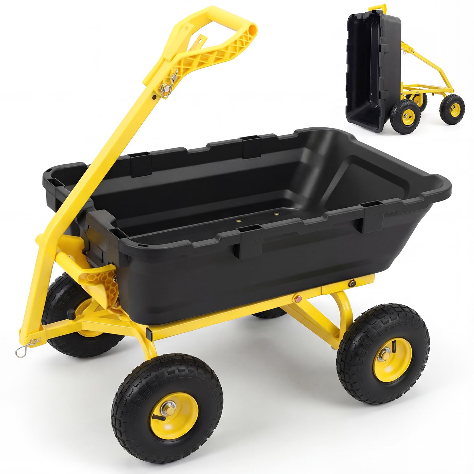 Amazon.com: Sekey 1000lbs Garden Dump Cart for Seniors, Capacity